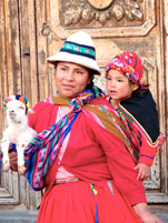 Locals in Cusco, Peru
